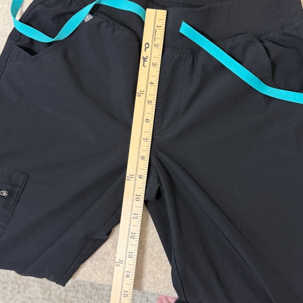 FIGS Black Jogger Scrub Pants XS Technical Collection Medical Nurse - Picture 13 of 16